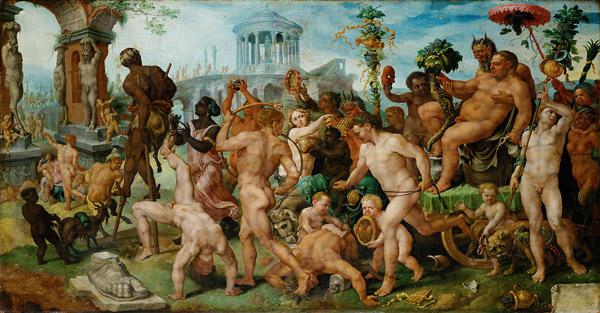Maarten van Heemskerck Triumphzug des Bacchus oil painting picture